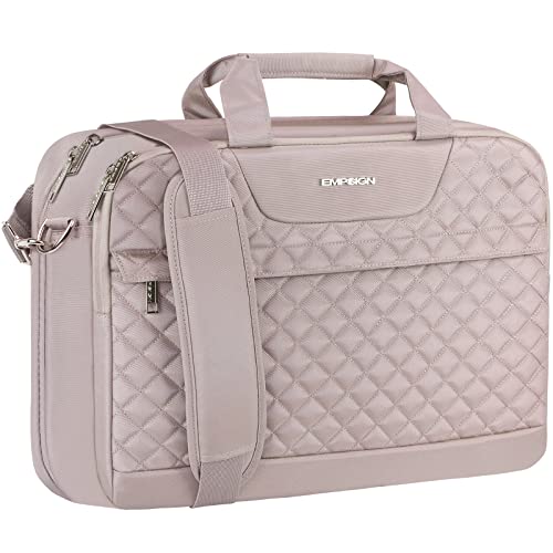 Empsign Borsa Da Lavoro Porta Pc, Donna, Cartella Borse 17 Pollici Impermeabile Computer Pc Portatile, Borsa Messenger Valigetta Portadocumenti A Trac