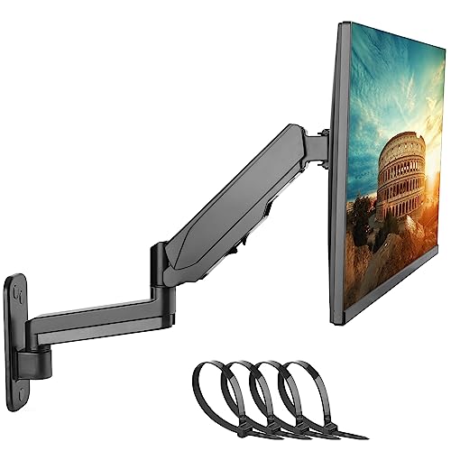 Putorsen Support Mural Ecran Pc De 13-32 33 34 Pouces Écran Pc Et Tv, Bras Ecran Pc, Support Ecran Pc Mural, Inclinaison, Pivotement, Rotation Et Haut