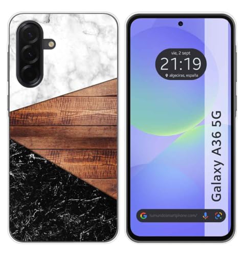 Tumundosmartphone Custodia In Silicone Per Samsung Galaxy A36 5G Motivo Marmo 11 Disegni