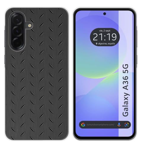 Tumundosmartphone Custodia In Silicone Per Samsung Galaxy A36 5G Design Metallo Disegni