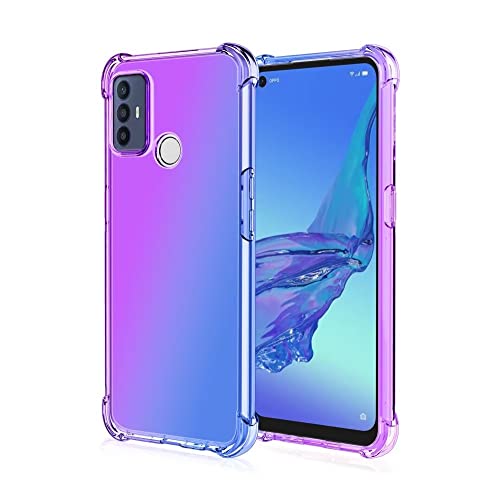 Eassgu Custodia Per Tcl 305 / Tcl 306 / Tcl 30E / Tcl 30 Se (6.52"Inches) , Cover Silicone Tpu Colore Sfumato Trasparente, Custodia Per Telefono Antiu