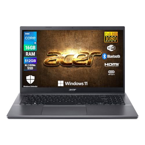 Acer Extensa 15, Pc Portatile Intel I5-1235U 10 Core 3.3 Ghz, Ram 16Gb, Ssd 512Gb, Display 15,6" Fhd, Notebook Con Win 11 Pro, Garanzia Italia