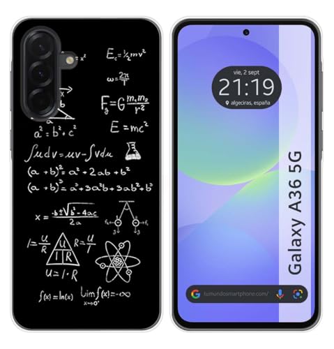 Tumundosmartphone Custodia In Silicone Per Samsung Galaxy A36 5G Motivo Formule Disegni