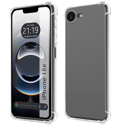Custodia In Silicone Antiurto Trasparente Per Iphone 16E (6.1)