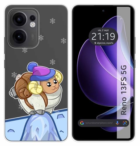 Custodia In Silicone Trasparente Per Oppo Reno 13Fs 4G / 13 Fs 5G Disegno Capra Disegni
