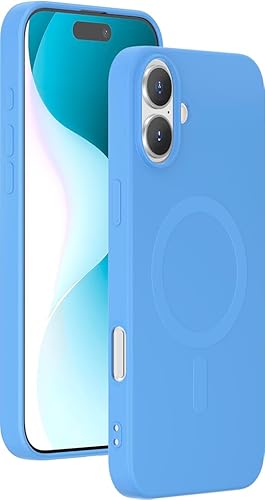 Cover Magsafe Per Iphone 16 Plus In Silicone Oltremare Bigben