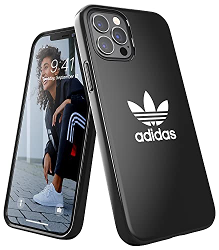 Adidas Custodia Progettata Per Iphone 12 / Iphone 12 Pro 6.1, Custodia Testata, Bordi Rialzati Antiurto Originale, Colore Nero