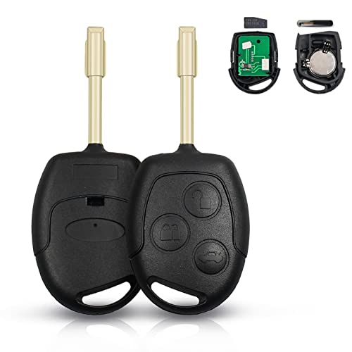 Salpie Guscio Portachiavi Accessori Ricambi Cover Silicone Copri Chiave Telecomando Auto 3 Tasti Compatibile Con Ford Fiesta Focus Mondeo Ka (Lama Fo2