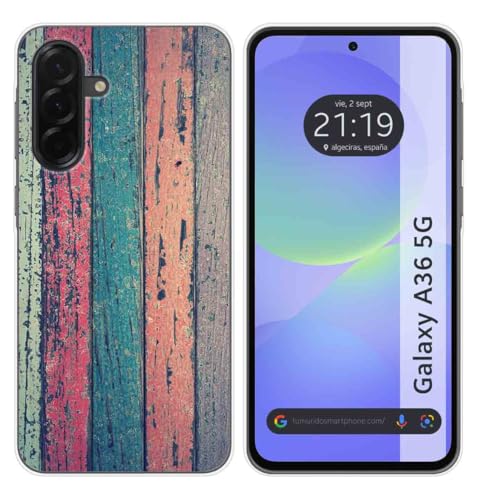 Tumundosmartphone Custodia In Silicone Per Samsung Galaxy A36 5G Design Legno 10 Disegni