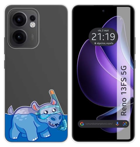 Custodia In Silicone Trasparente Per Oppo Reno 13Fs 4G / 13 Fs 5G Design Hipo Disegni