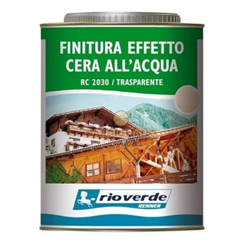Renner Rio Verde Rc-3030 0,75Lt Finitura Acqua Cera Interno Esterno Trasparente Mielato
