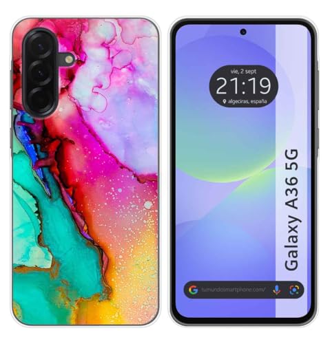Tumundosmartphone Custodia In Silicone Per Samsung Galaxy A36 5G Motivo Marmo 15 Disegni