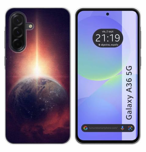 Tumundosmartphone Custodia In Silicone Per Samsung Galaxy A36 5G Motivo Terra Disegni
