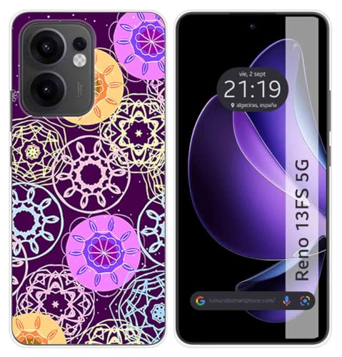 Custodia In Silicone Per Oppo Reno 13Fs 4G / 13 Fs 5G Design Radiale Disegni