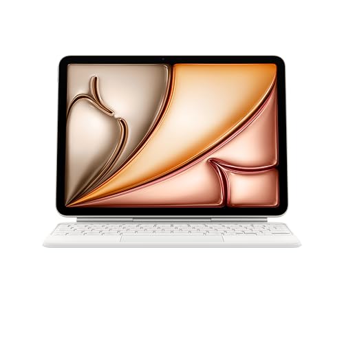 Apple Magic Keyboard Per Ipad Air 11'' (M3) E Ipad Air 11'' (M2), Comodissima Per Scrivere E Con Trackpad Integrato, Tedesco - Bianco
