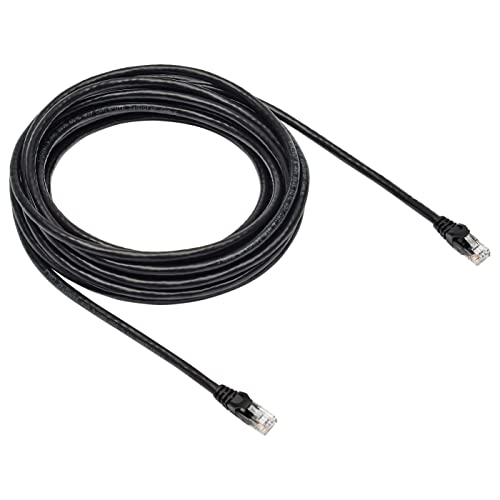 Amazon Basics - Cavo Patch Per Connessione Internet, Piatto, Rj45 Cat-6, 10 Gigabit Ethernet - 7,6 M, Nero