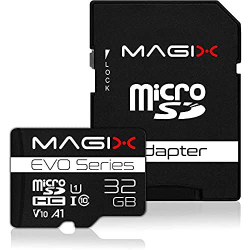 Magix Scheda Microsd Card Evo Series Classe10 V10 + Adattatore Sd, Velocità Di Lettura Fino A 80 Mb/S (32Gb)