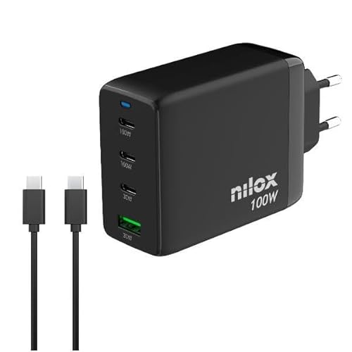 Nilox Caricabatterie Da Parete Nxganusbc100 Nero - Marca Ean: 8431775035669