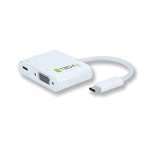 Techly Cavo Convertitore Usb-C A Vga, Porta Di Ricarica Usb-C