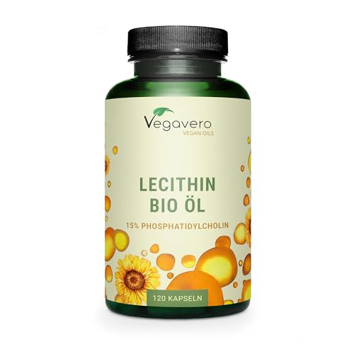 Sunflower Lecithin Vegavero® | 1800 Mg Di Pura Lecitina Di Girasole | Per La Salute Cardiovascolare | Senza Additivi | Testato In Laboratorio | 120 Ca