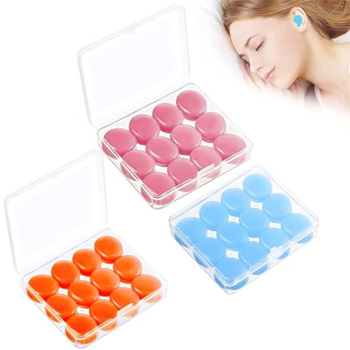 Jdcmei 36 Pezzi Tappi Per Le Orecchie Silicone, Tappi Orecchie Per Dormire, Antirumore Morbida Modellabili In Silicone, Tappi Per Orecchie Morbida Per