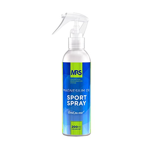 Olio Di Magnesio Spray Con Collagene, Rilassa E Rigenera Gonfiore Muscolare E Crampi, Spray Sportivo Mrs, Sistema Rigenerazione Al Magnesio, 200 Ml –