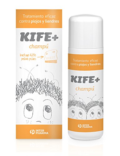 Kife + Shampoo Infantile Per Eliminare I Pidocchi E I Lendini In 10 Minuti, Include Pettine A Denti Stretti, 100 Ml