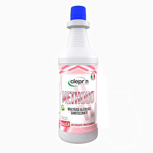 12 Bottiglie Disinfettante Igienizzante Superfici Methodo + 1 Vaporizzatore