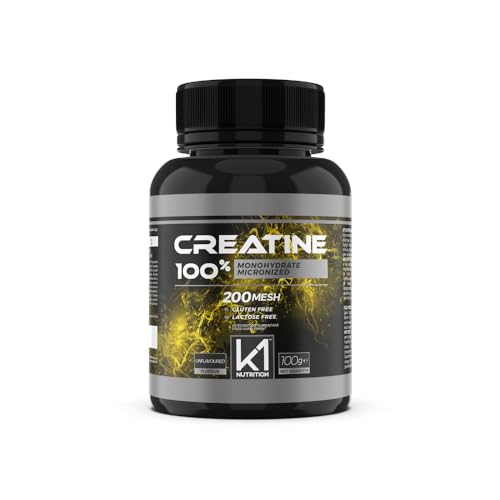 K1 Nutrition - Creatina Monoidrata Micronizzata - Creatina 200 Mesh In Polvere - Pre Workout Palestra - Integratori Alimentari Senza Glutine E Senza L