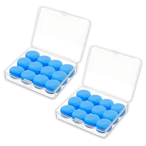 12 Paia Silicone Tappi Orecchie Per Dormire Set, Cancellazione Del Rumore A 32 Db Tappi Orecchie, Riutilizzabili Tappi Per Le Orecchie Per Tiro A Segn