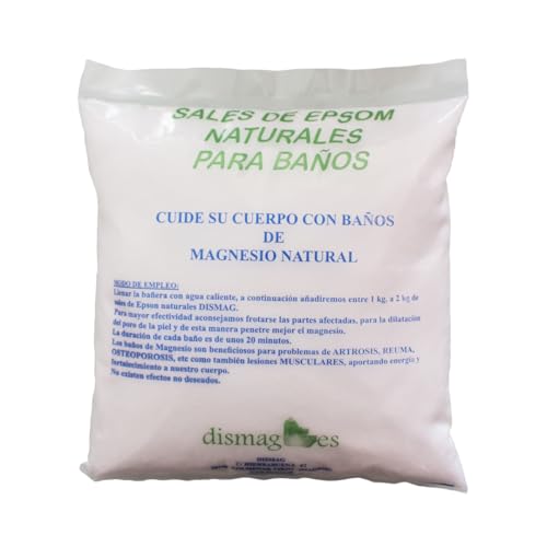 Sali Di Epsom Per Il Bagno. Sale Di Epsom Formato Sacchetto 4 Kg. Bagno E Cura Della Persona. Fonte Concentrata Di Magnesio Naturale. Sale Da Bagno Pu