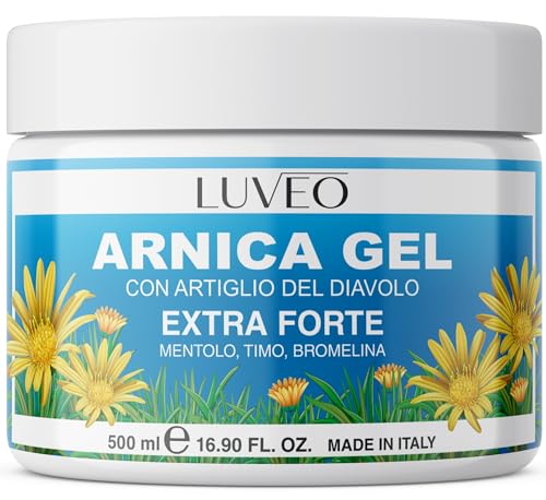 Arnica Per Cavalli Uso Umano 500Ml Extra Forte, Arnica Gel Forte Potenziata Con Artiglio Del Diavolo Forte, Crema Arnica Azione Intensa Per Massaggi A