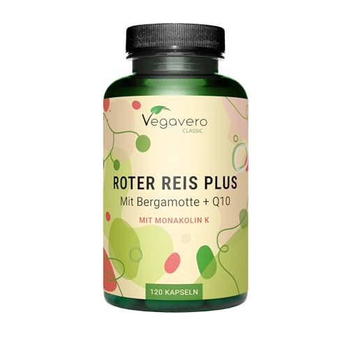 Riso Rosso Fermentato | 2,9 Mg Di Monacolina K | Con Coenzima Q10, Bergamotto E Carciofo | Salute Cardiovascolare E Controllo Dei Lipidi | Vegan | No