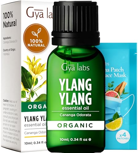 Gya Labs Olio Essenziale Di Ylang-Ylang Biologico Per Diffusore - Olio Essenziale Di Ylang Ylang Biologico Naturale Per La Pelle - Olio Di Ylang Ylang