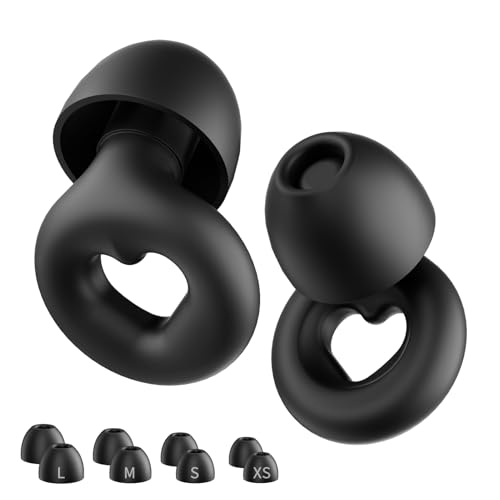 Neutypechic Tappi Orecchie Dormire Silicone, Tappi Per Orecchie Antirumore Riutilizzabili, Tappi Per Orecchie Per Dormire, Concentrarsi, Viaggiare, Co
