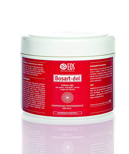 Eos Bosart-Dol 500Ml Crema Gel Per Dolori, Traumi, Contusioni Con Arnica, Perna, Boswellia E Artiglio Del Diavolo