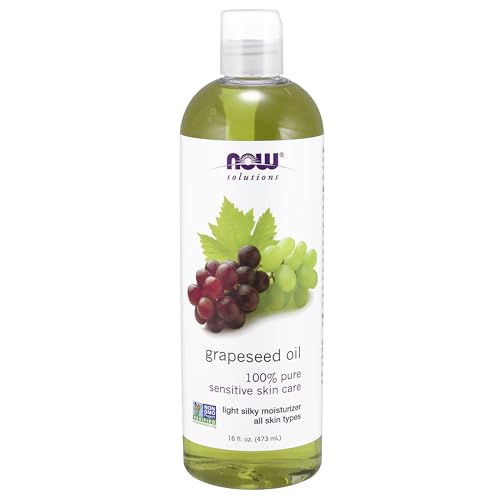 Now Foods Solution Grapeseed Oil (Olio Di Semi D'Uva), 473 Ml, 100% Puro, Testato In Laboratorio, Senza Glutine, Senza Soia, Non Ogm