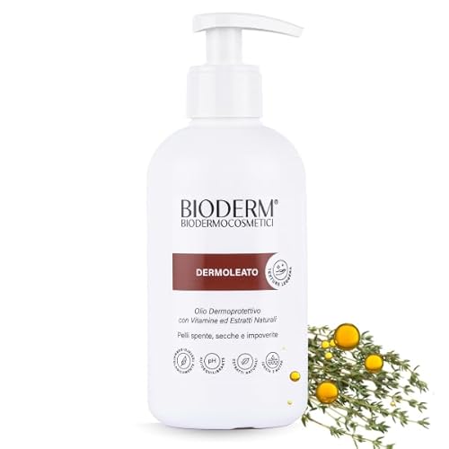 Bioderm Dermoleato Olio Da Massaggio Professionale - Azione Rivitalizzante E Idratante - Con Olio Mandorle E Estratti Naturali- Efficace Per Il Tratta