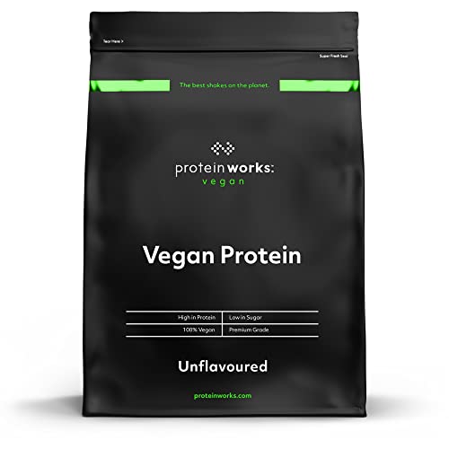 Protein Works - Proteine Vegane In Polvere - 100% A Base Vegetale E Naturale - Miscela Di Proteine Vegane - 33 Agitare - Naturale - 1Kg