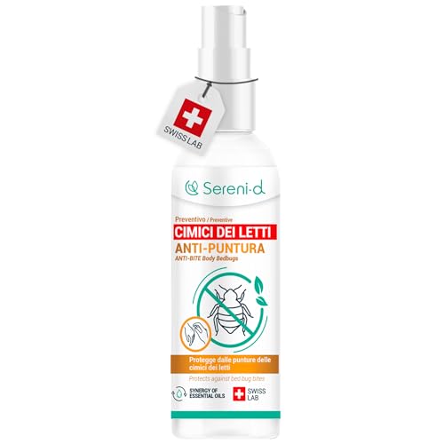 Anti Puntura Trattamento Corporeo Repellente Vegetale Anti Cimici Da Letto - Spray Concentrato Con Oli Essenziali Contro Le Punture Di Cimici Da Letto