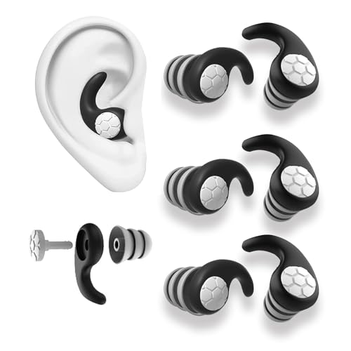 Kkne 3 Paia Di Tappi Per Le Orecchie Rumorose Per Dormire, Riutilizzabili, Lavabili, In Silicone Anti Russamento Per Dormire, Cancellazione Del Rumore
