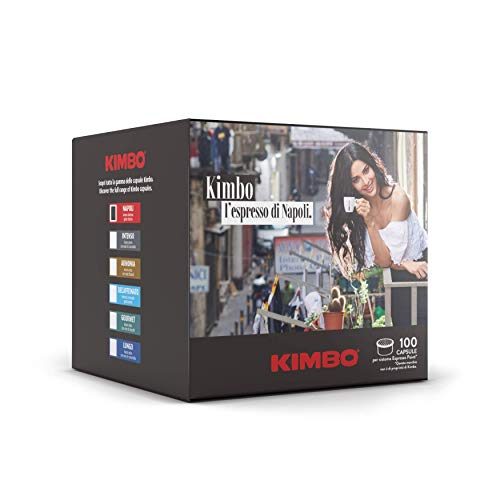 Kimbo Capsule Di Caffè Napoli, Compatibile Con Lavazza Espresso Point, 100 Capsule