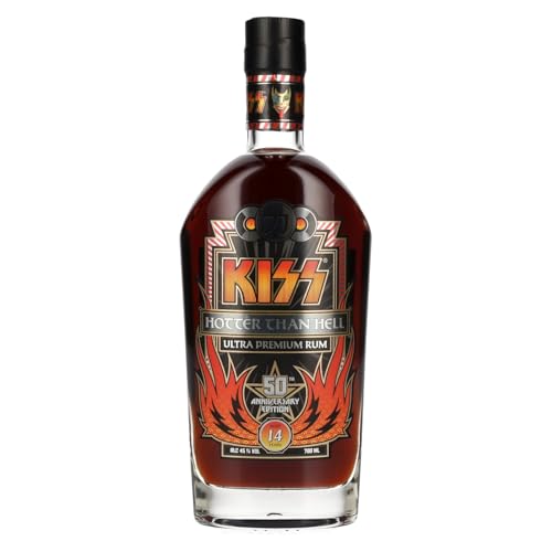 Kiss 14 Years Old Hotter Than Hell Ultra Premium Rum 50Th Anniversary Edition 45% Vol. 0,7L
