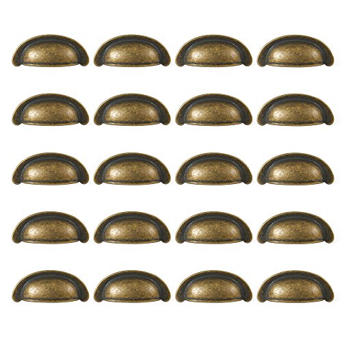 Emuca 9160108 Maniglia Per Mobile, Cc 64Mm, Zama, Bronzato, Set Di 20