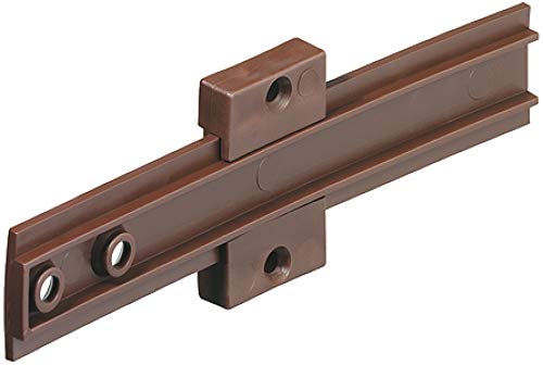 Gedotec H10407 - Cerniera Per Porta Per Frigoriferi Da Incasso Dietro Le Porte Dei Mobili, In Plastica Marrone, Cerniera Per Mobili Con Viti, 1 Pezzo,