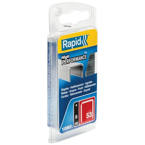 Rapid 40109503 No. 53 Graffe A Filo Fine 8 Mm, Acciaio