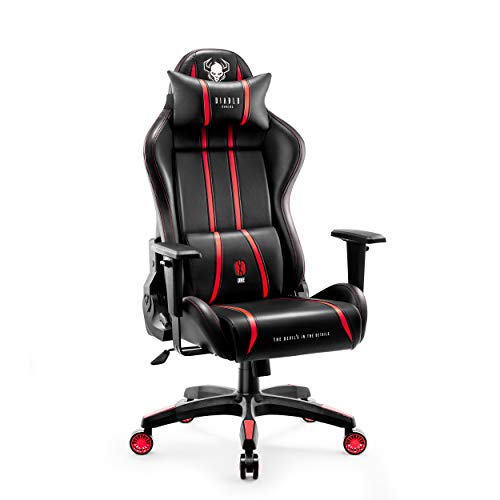 Diablo Sedia Gaming Ergonomica X-One 2.0 | Poltrona Gaming Con Braccioli Regolabili, Supporto Lombare, Funzione Di Inclinazione | Sedia Gamer, Gaming