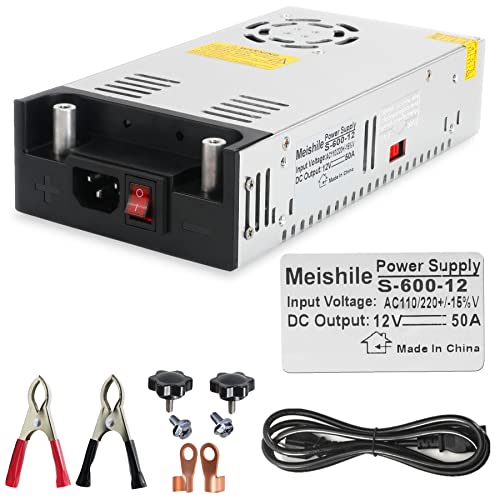 Meishile Dc 12V 50A Netzteil Fahrt Schaltnetzteil Die Industrielle Energieversorgung Monitor - Ausrüstungen Motor Transformator 110/220V Ac To Dc Stro