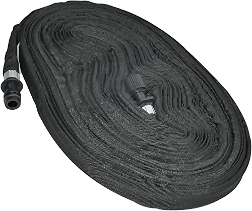 Aerzetix - Tubo Per Irrigazione A Goccia Piatto Microporoso 25/4Mm - Lunghezza 15M - Con Raccordo Rapido - C48772
