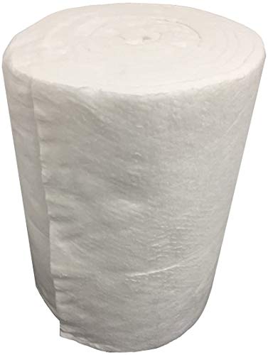 Isolamento Lana Fibra Ceramica, Spessore 25 Mm Densità 96 Kg/M3 - Isolamento Camino, Canna Fumaria, Cucina, Forno, Alta Densità (15 Cm * 61 Cm)